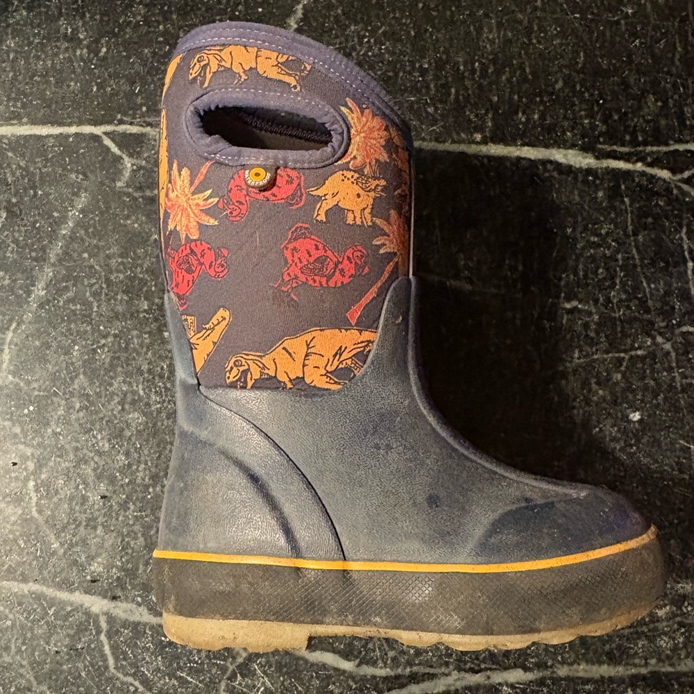 Kids Bogs Dinosaur Print Boots